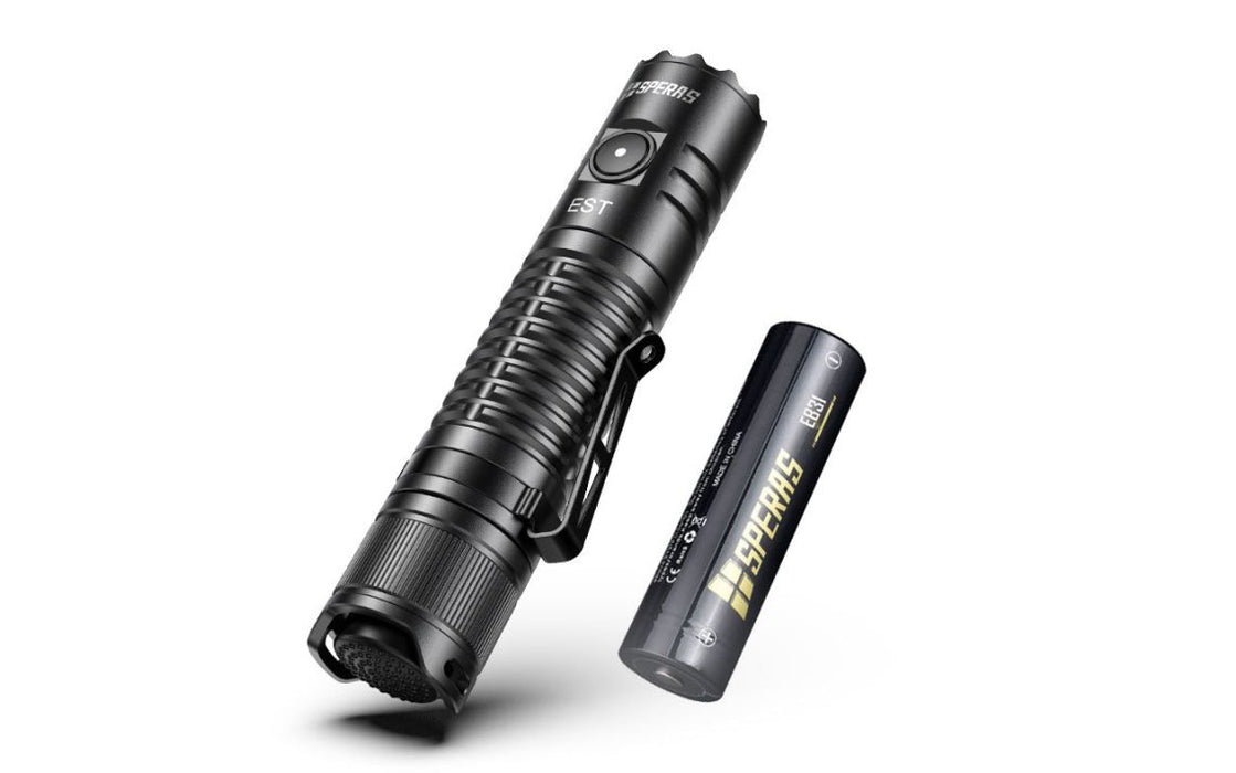 SPERAS EST USB-C Rechargeable 1900 Lumen Compact Torch - 211 Metres