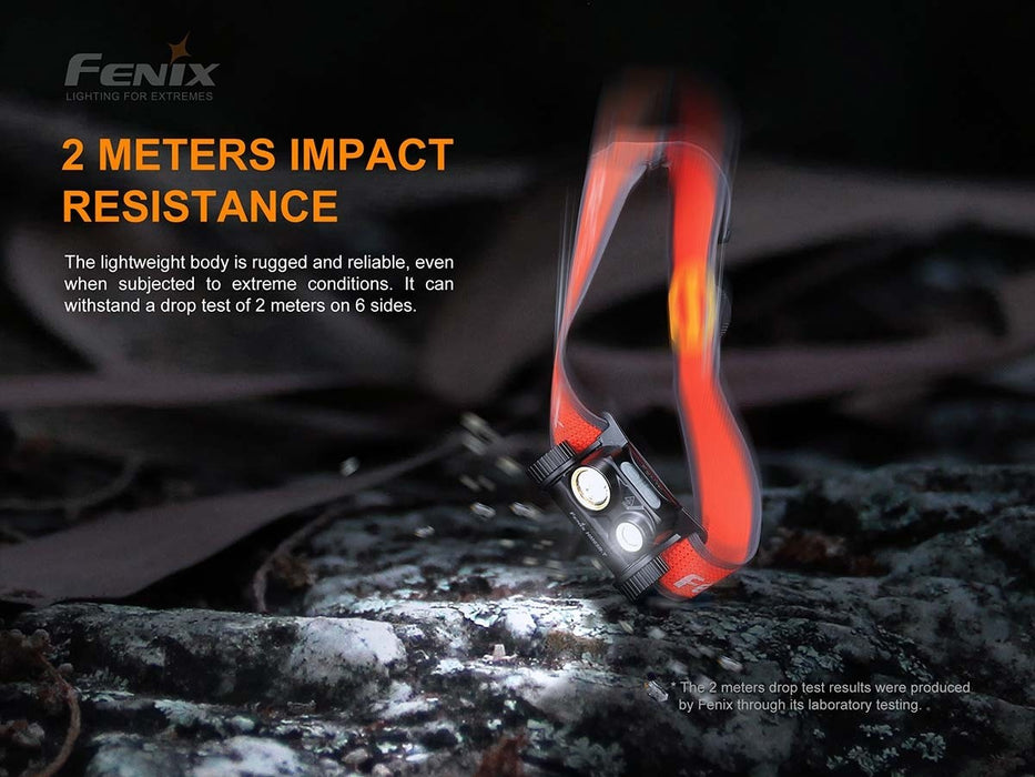 Fenix HM65R-T 1500 Lumen Rechargeable Dual Output Headlamp - Spot and Flood