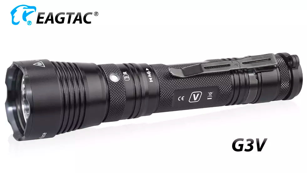 Eagtac G3V Rechargeable 3200 Lumen Tactical Torch - 247 Metres