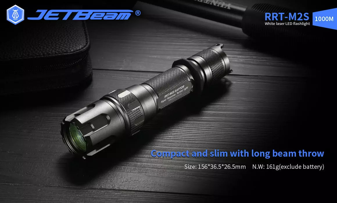 JETBeam Raptor RRT-M2S LEP Torch - 480 Lumens, 1000 Metres