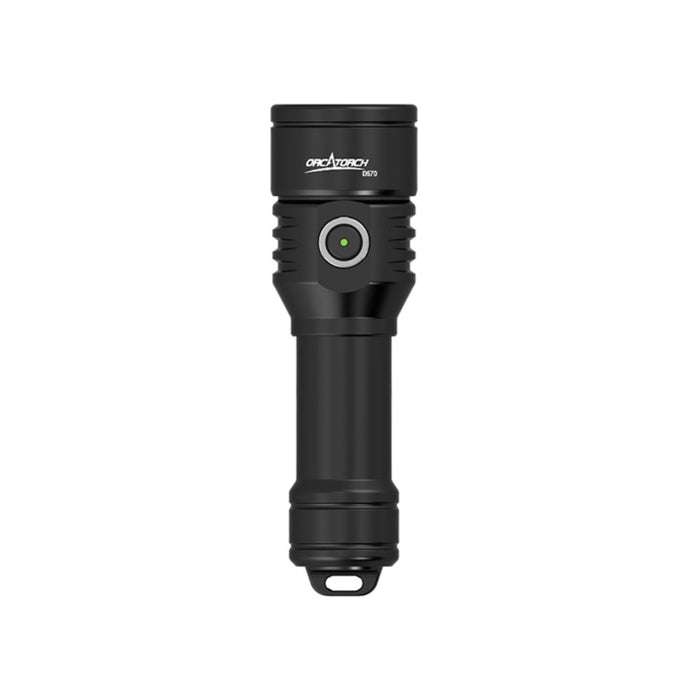 OrcaTorch D570-GL Dive Torch with Green Laser Light - 1000 Lumens, 150 Metres Diving Depth