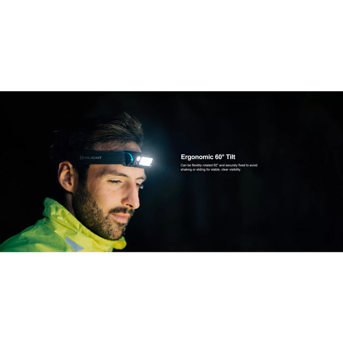 Olight Array 2 Pro Rechargeable Headlamp with Sensor Control (Flood, Spot and Red Light) - 1500 Lumens, 150 Metres