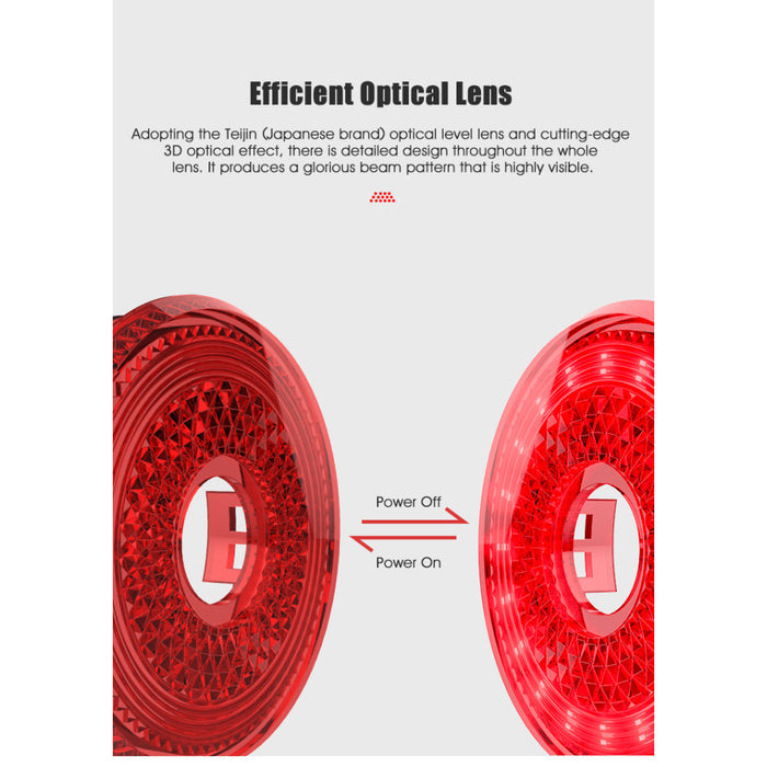 Gaciron LOOP-100 Rechargeable Smart Brake Bike Tail Light