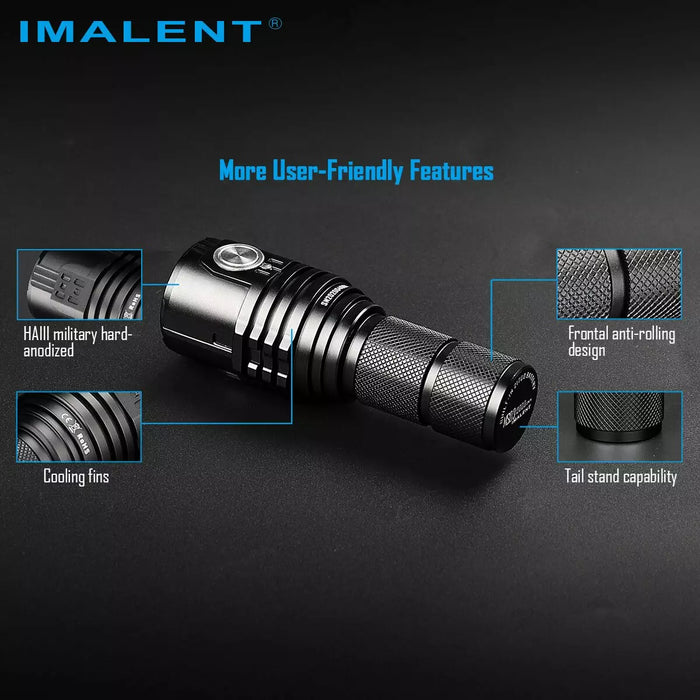 Imalent MS03 13,000 Lumen Rechargeable Compact Flashlight - 324 Metres