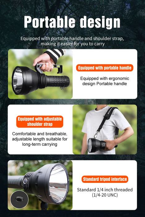 Lumintop GT110 Rechargeable Ultra Long 2.7km Throw Searchlight - 7000 Lumens