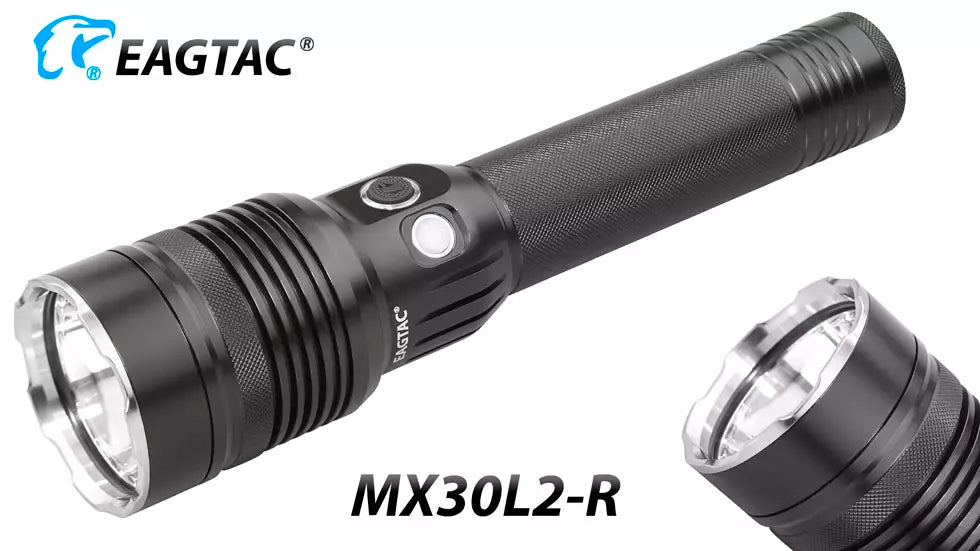 Eagtac MX30L2-R Rechargeable 4500 Lumen Security Torch - 492 Metres