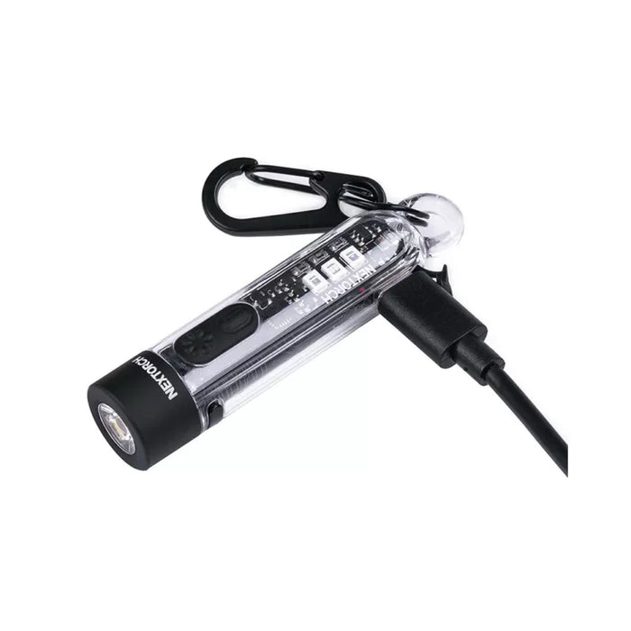 NEXTORCH K40 Rechargeable White/Red/Blue + UV Keychain Torch