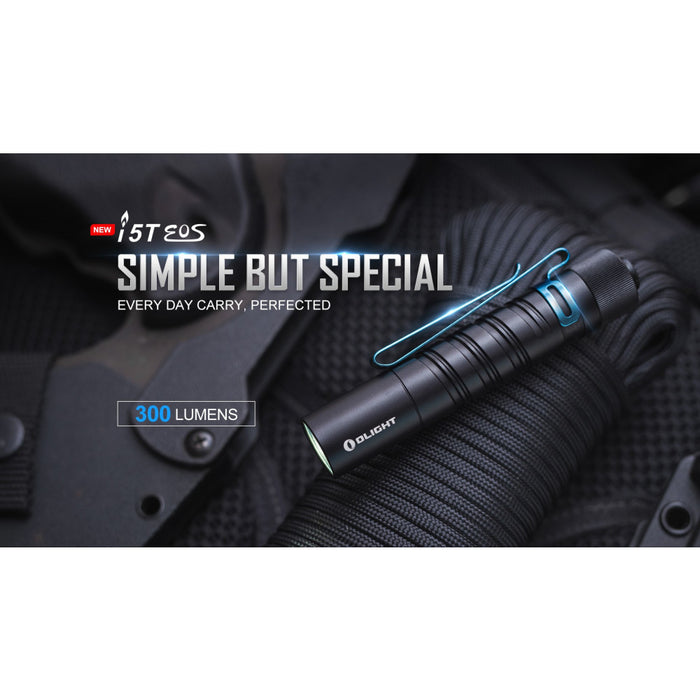 Olight i5T EOS Tail Switch AA Pocket Torch - 300 Lumens