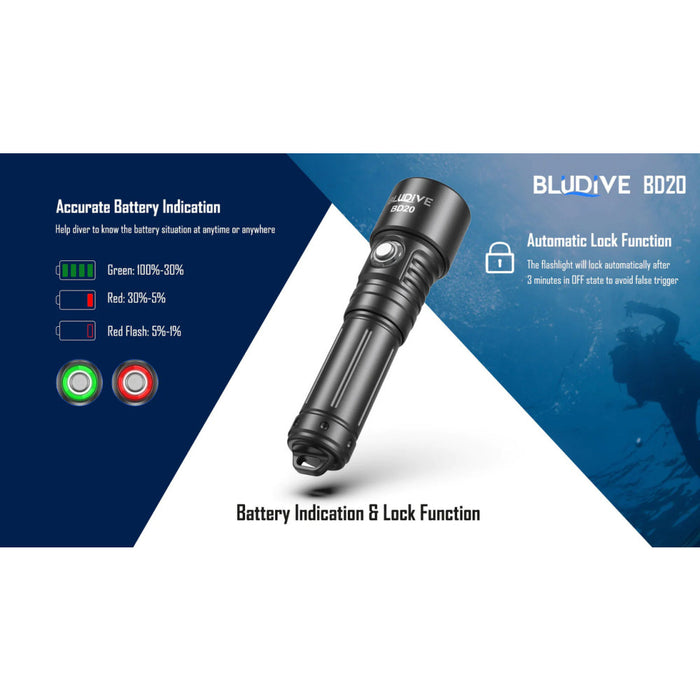 BluDive BD20 diving light