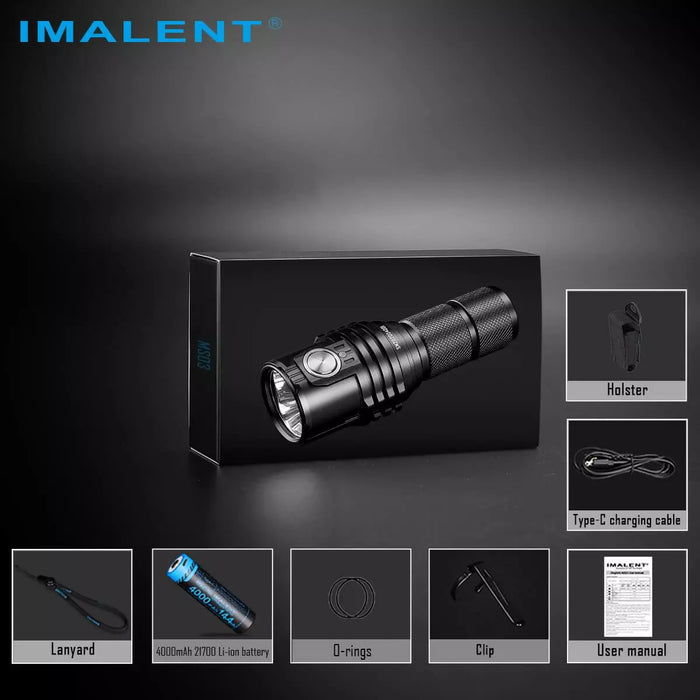 Imalent MS03 13,000 Lumen Rechargeable Compact Flashlight - 324 Metres