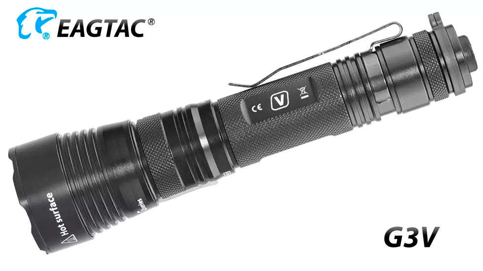 Eagtac G3V Rechargeable 3200 Lumen Tactical Torch - 247 Metres