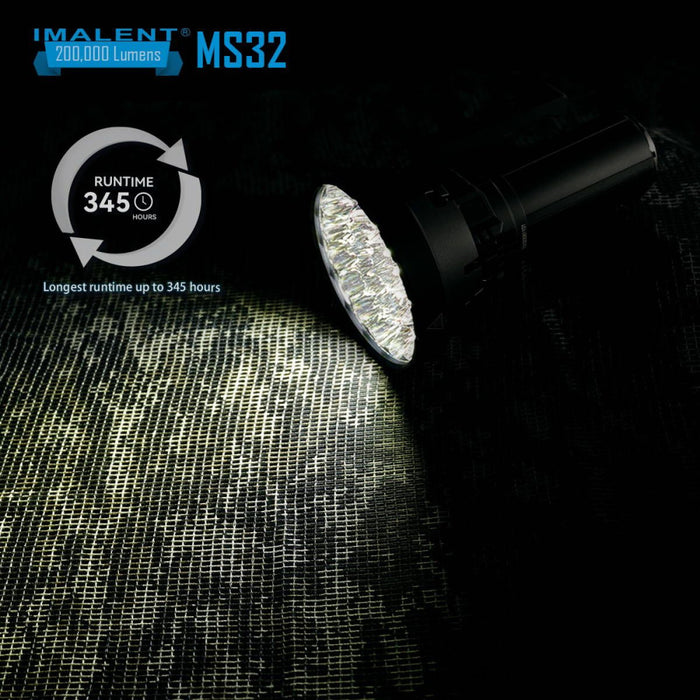 Imalent MS32 200,000 Lumen Rechargeable Searchlight - 1618 Metres