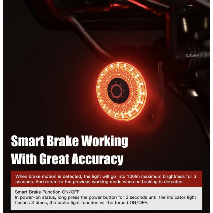 Gaciron LOOP-100 Rechargeable Smart Brake Bike Tail Light