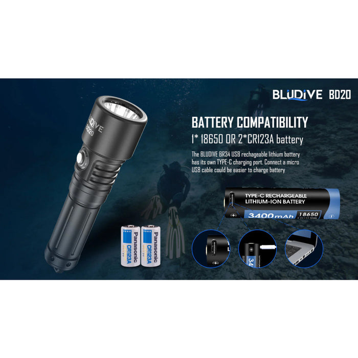 BluDive BD20 diving light