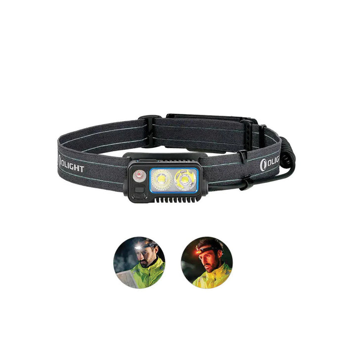 Olight Array 2 Pro Rechargeable Headlamp with Sensor Control (Flood, Spot and Red Light) - 1500 Lumens, 150 Metres