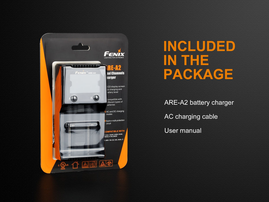 Fenix ARE-A2 Dual-Channel Battery Charger