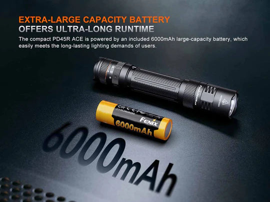 Fenix PD45R ACE 3200 Lumen USB-C Rechargeable LED Torch - 410m