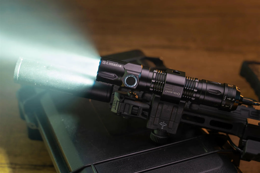 Olight Warrior 3S 2300 Lumen Rechargeable Tactical Flashlight with Proximity Sensor - 300 Metres