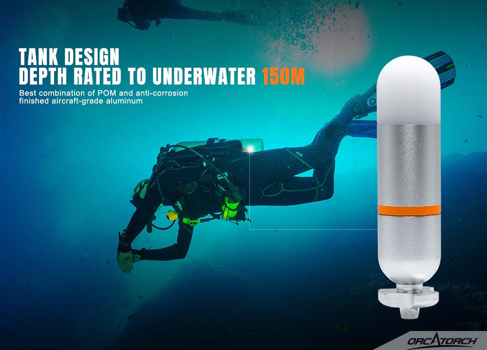 OrcaTorch SD01 Mini Glow Tank Diving Beacon Light