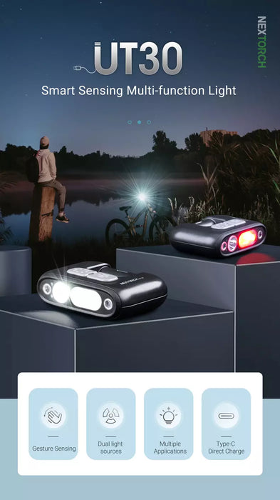 NEXTORCH UT30 Smart Sensing Multi-functional Light Kit – Red/White Light