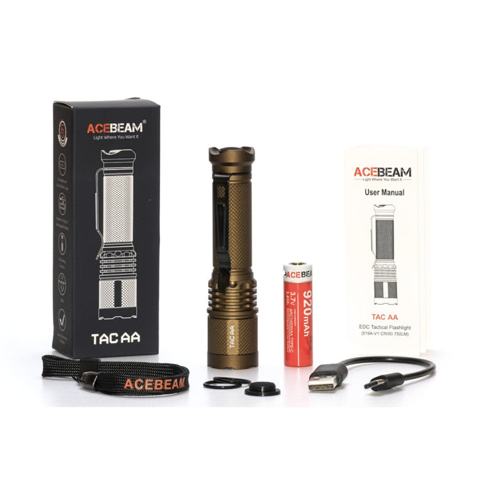 AceBeam TAC AA Pocket Flashlight