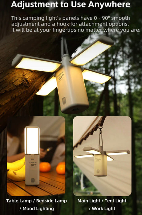 Klarus CL2 Pro 750 Lumen Folding Camping Lantern + Flashlight + Power Bank (14,000mAh)