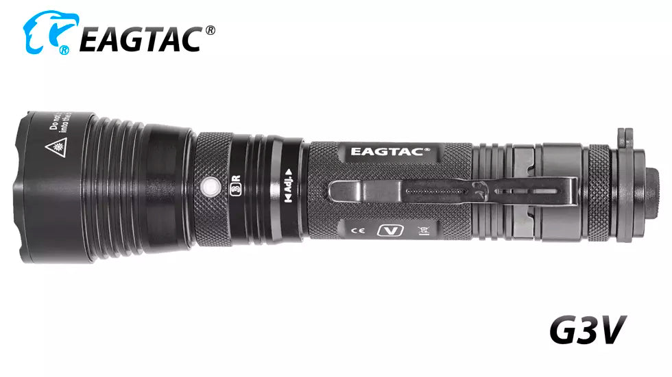 Eagtac G3V Rechargeable 3200 Lumen Tactical Torch - 247 Metres