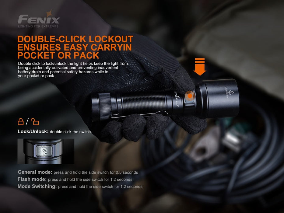 Fenix C7 Rechargeable High Performance Torch with Magnetic Base - 3000 Lumens, 470 Metres