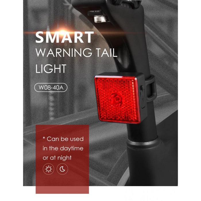 Gaciron W08-40A Rechargeable Bike Tail Light with Smart Sensor