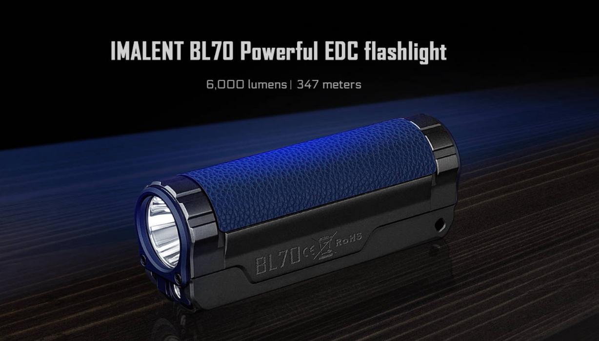 Imalent BL70 Rechargeable Powerful EDC Torch with Red Light – 6000 Lumens, 347 Metres