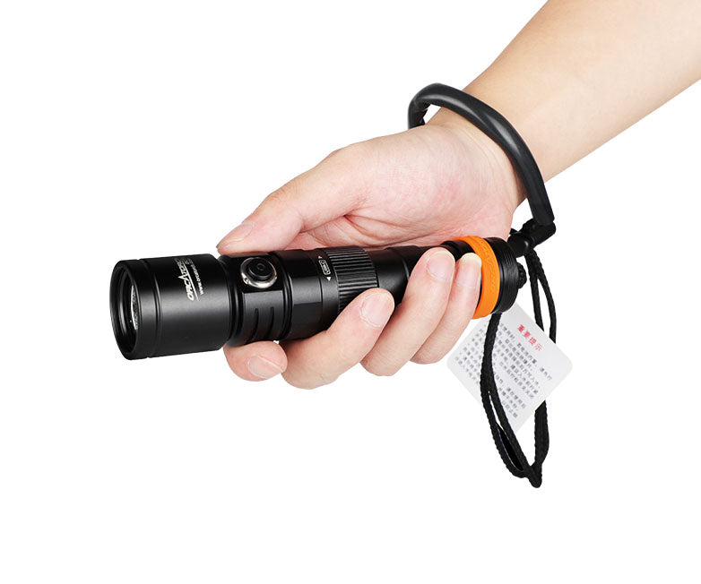 OrcaTorch DC710 Rechargeable Dive Torch - 3000 Lumens, 150 Metres Diving Depth