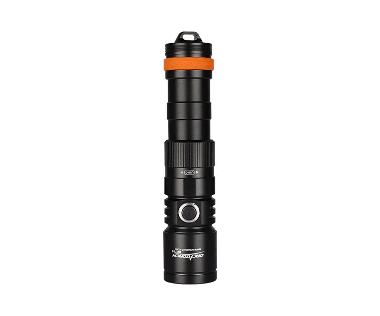 OrcaTorch DC710 Rechargeable Dive Torch - 3000 Lumens, 150 Metres Diving Depth