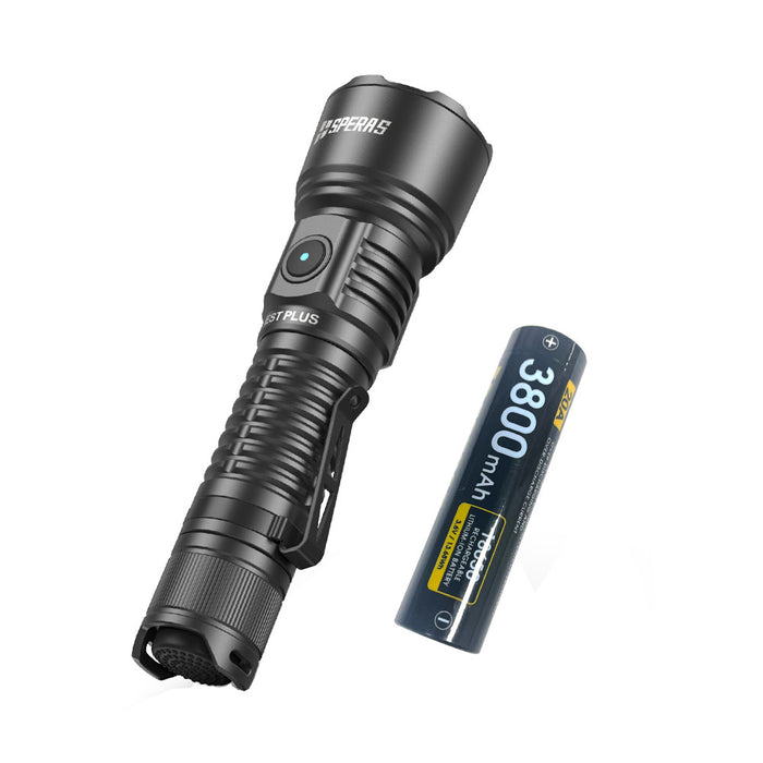 SPERAS EST PLUS Rechargeable Long Range 1600 Lumen Torch - 726 Metres