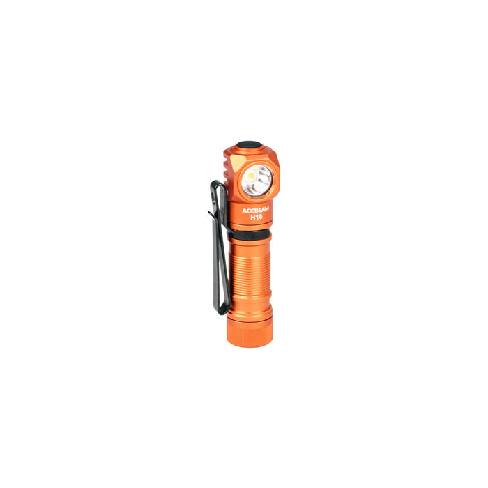 AceBeam H16 High CRI Right Angle 650 Lumen Running Headlamp/Torch - AA/14500