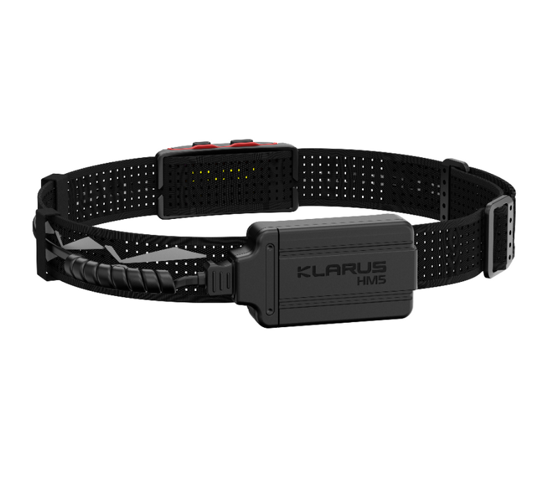 Klarus HM5 Lightweight Triple-Fuel Headlamp with 800 Lumen Flood+Spot (99 Metres), and Red Light