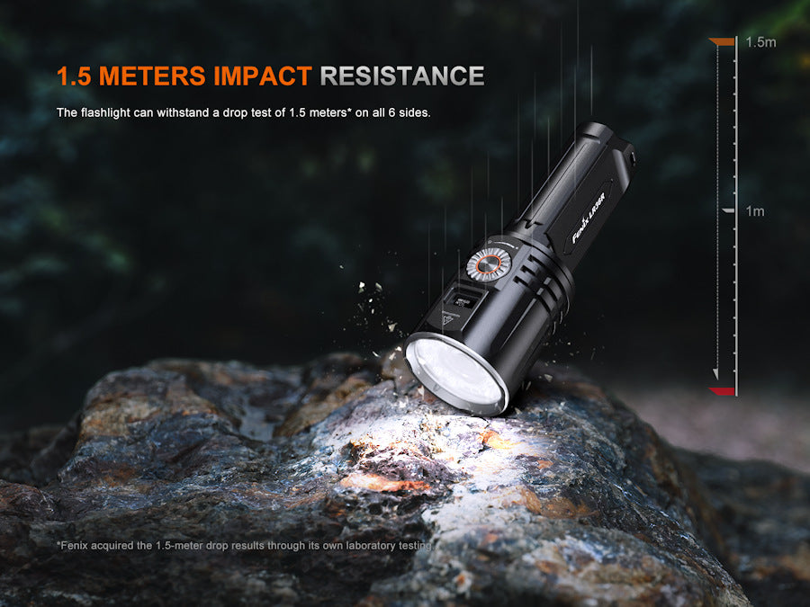 fenix flashlight 10000 lumen Fenix LR36R Rechargeable LEP 1260 Metre Throw Searchlight with 10,000