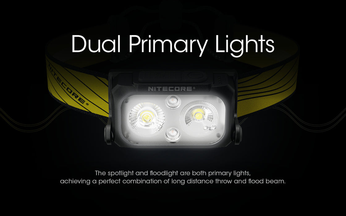 Nitecore NU25 Rechargeable Ultralight Running Headlamp - 400 Lumens, 64 Metres