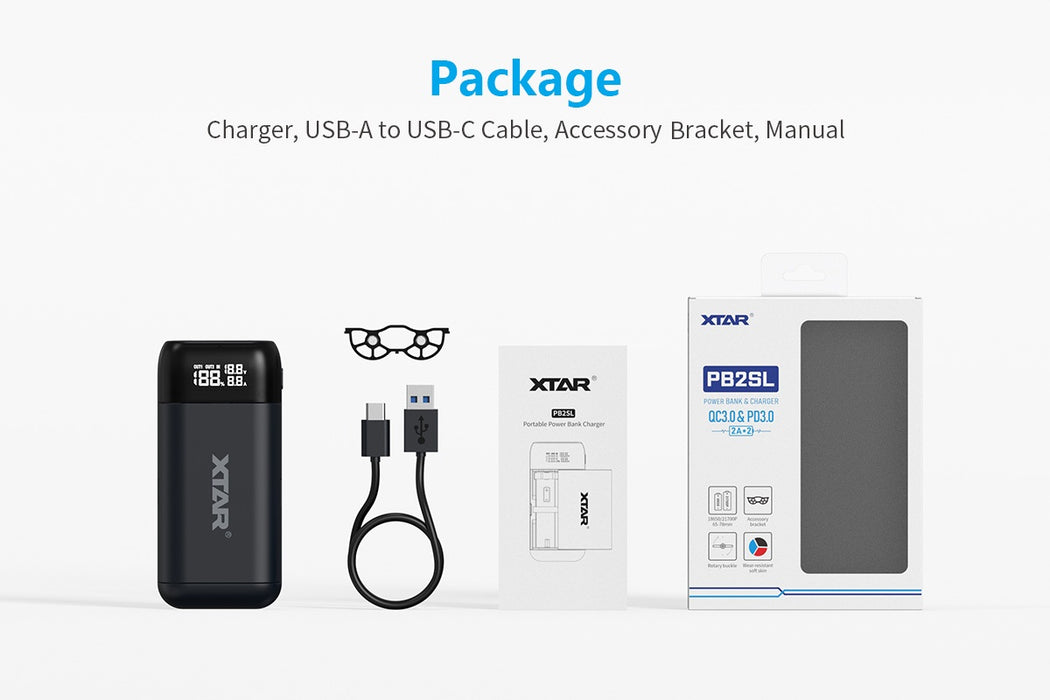 XTAR PB2SL Battery Charger and Power Bank