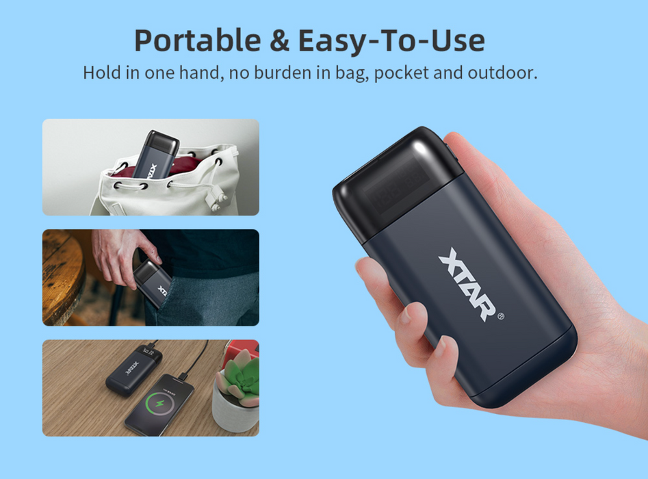 XTAR PB2SL Battery Charger and Power Bank