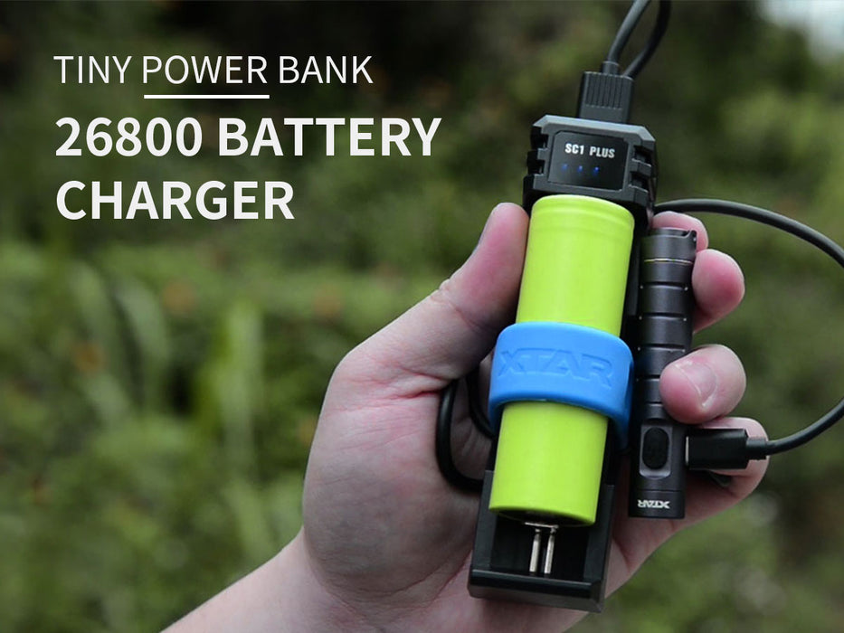 XTAR SC1 PLUS Single Bay Battery Charger and Power Bank