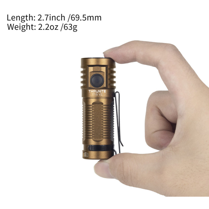 Thrunite T1S V2 Mini Rechargeable 1212 Lumen Torch – 184 Metres