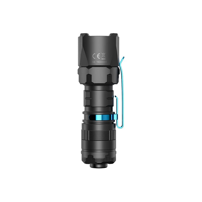 Wuben T4 Rechargeable Compact Tactical Torch with Optional Tactical Ring - 850 Lumens, 401 Metres - Black