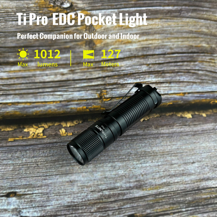 ThruNite Ti Pro EDC Mini Pocket Torch – 1012 Lumens, 127 Metres