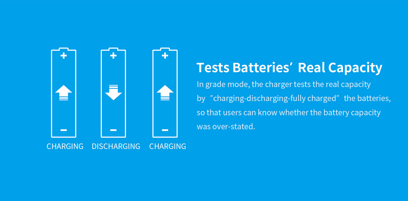 XTAR VC4SL Fast Charging 4-Bay Battery Charger and Analyser