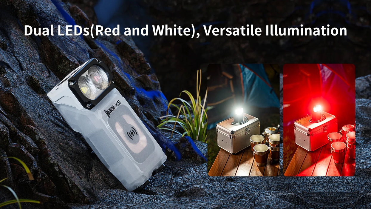 Wuben X3 Wireless Rechargeable High CRI 700 Lumen EDC Flashlight – 120 Metres