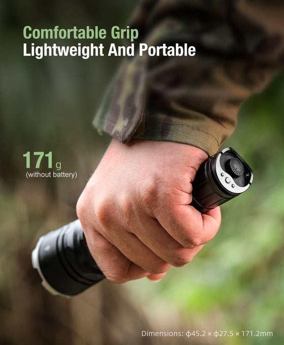 Klarus XT12GT Pro Rechargeable Tactical Flashlight - 1600 Lumens, 850 Metres