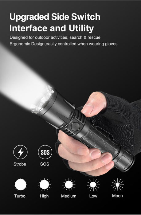 Klarus XT21X Pro Rechargeable Tactical Flashlight – 4400 Lumens, 336 Metres