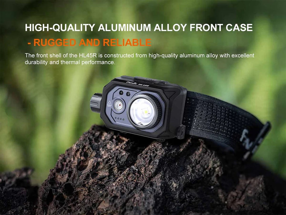 Fenix HL45R Rechargeable Focusable R/W Headlamp with Motion Sensor Function - 1000 Lumens