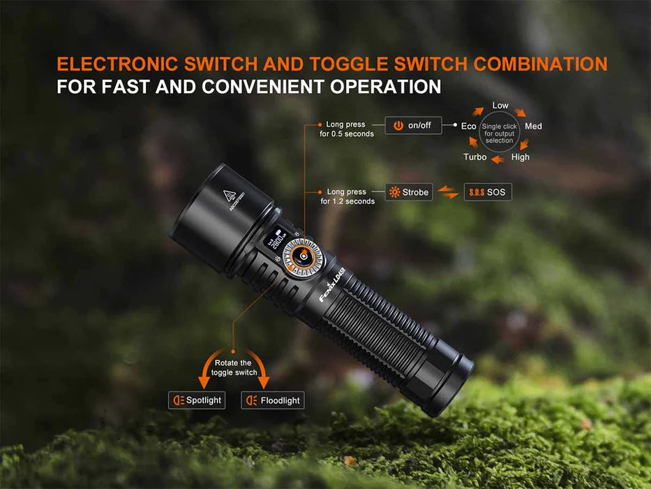 Fenix LD45R Rechargeable Focusable Flashlight - 2800 Lumens, 480 Metres