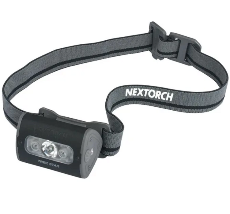 NEXTORCH Trek Star Lightweight Headlamp with Red Light - 220 Lumens, 3AAA